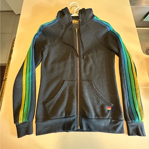 Aviator Nation Tops - Aviator Nation 5 Stripe Bolt Hoodie - size XS